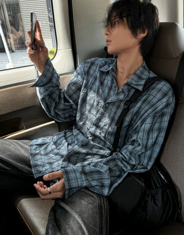 [COSYHARU公式]Aron Linkle checkered shirt 関税・配送料込み COSYHARU コシハル 公式]アーロンリンクルチェックシャツ - メルカリ
