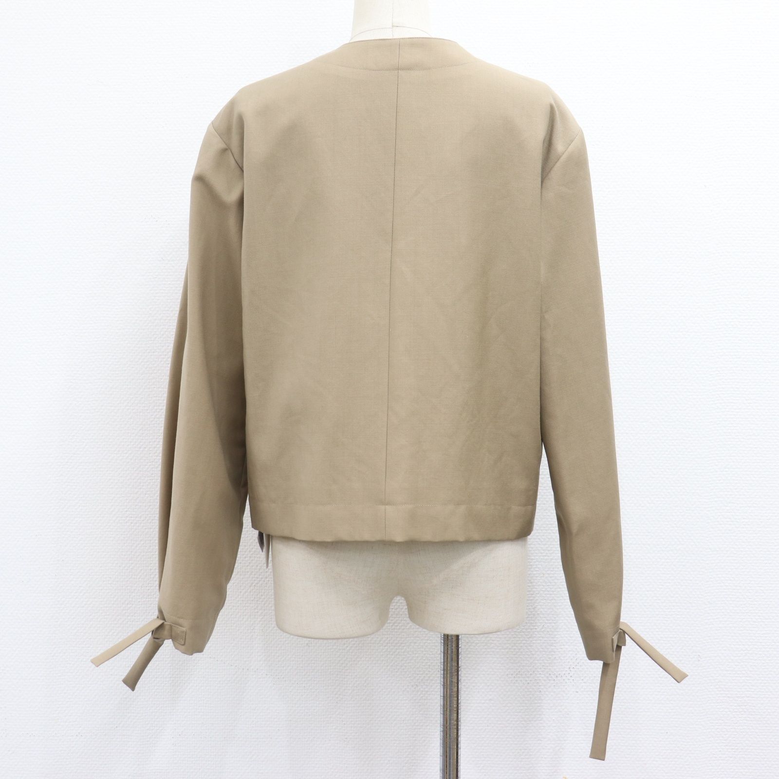 ITAR43I4MU9G 美品 LOEWE ロエベ ウール リボン ジャケット トップス