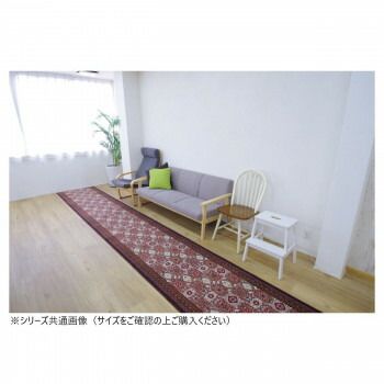 パレスタイル 廊下敷きマット 抗菌防臭 吸水速乾 65×360cm ブラウン