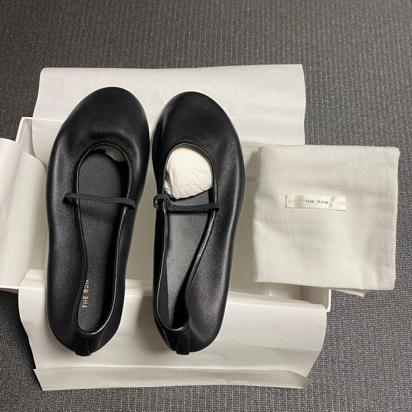 ザロウ THE ROW Elastic Ballet スリッパ レザー バレイシューズ ザロウ THE ROW Elastic Ballet スリッパ レザー バレイシューズ