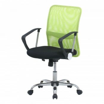 不二貿易 C/D:90877 メッシュバックチェアー HF-78GR グリーン 90877