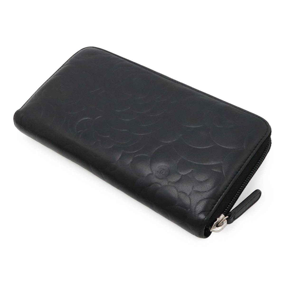 CHANEL シャネル カメリア エンボス ココマーク ジップ