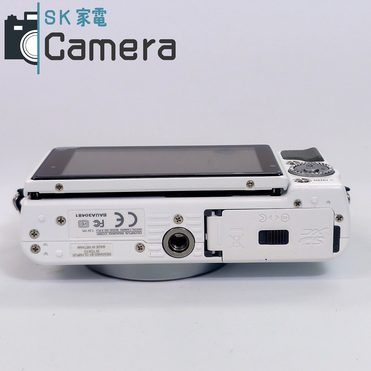  OLYMPUS PEN Lite E PL 3 ホワイト オリンパス ミラーレスデジタルカメラ ISエラー 電池 充電器付 ミラーレス一眼 デジタルカメラ