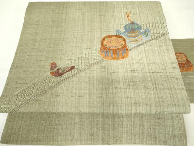 オシャレ色の【相良刺繍】×【スワトウ刺繍】 上質なカジュアルに… 新品