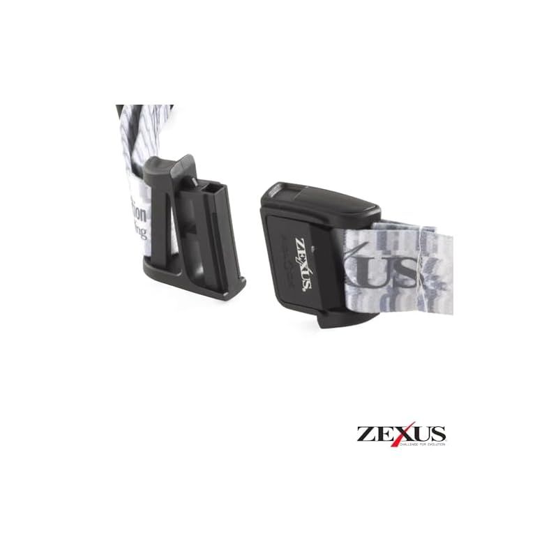 ZEXUS ゼクサス LED ヘッドライト ZX-F730 充電式 ZR-02バッテリー付属 最大1200ルーメン メインLED点灯時間 最大31時間 白色 電球色 赤色