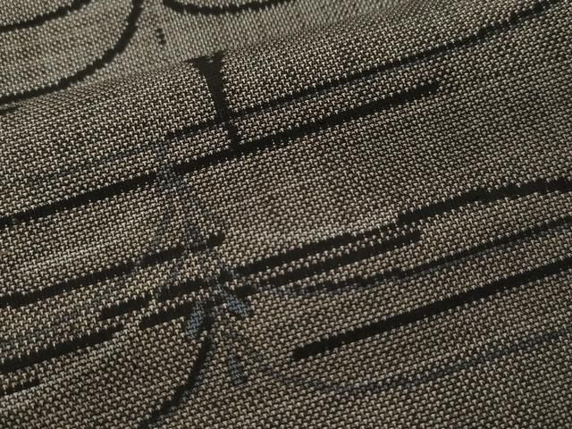 平和屋着物○本場大島紬 7マルキ 泥染め 草木文 正絹 逸品 CAAS6790yc