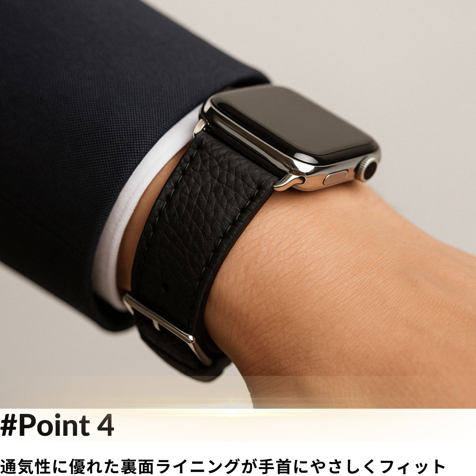 MODIGI アップルウォッチレザーベルト本革45mm 44mm 49mm 46mm