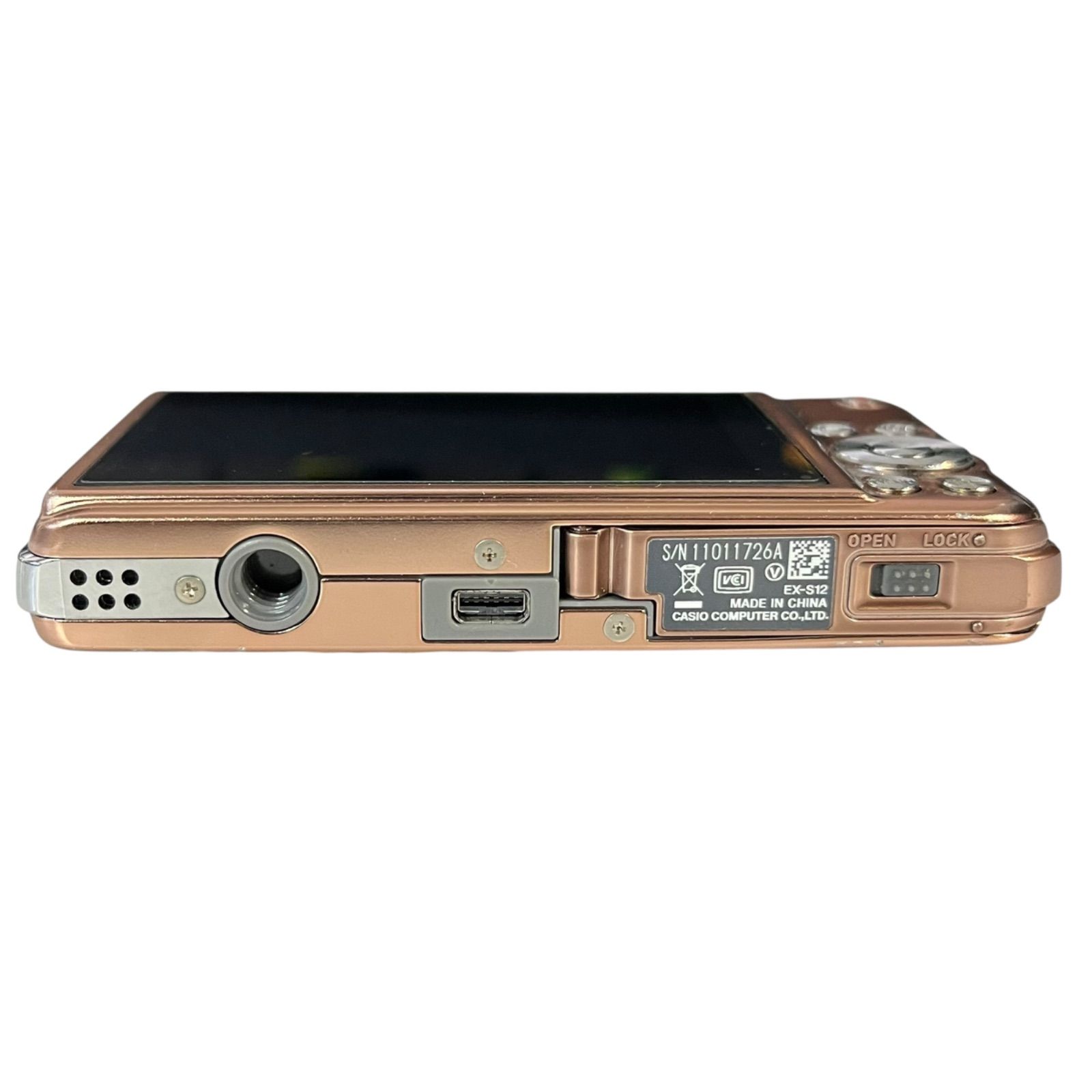 【美品】CASIO EXILIM EX-S12 ピンクゴールド 美品】CASIO EXILIM EX-S12 ピンクゴールド