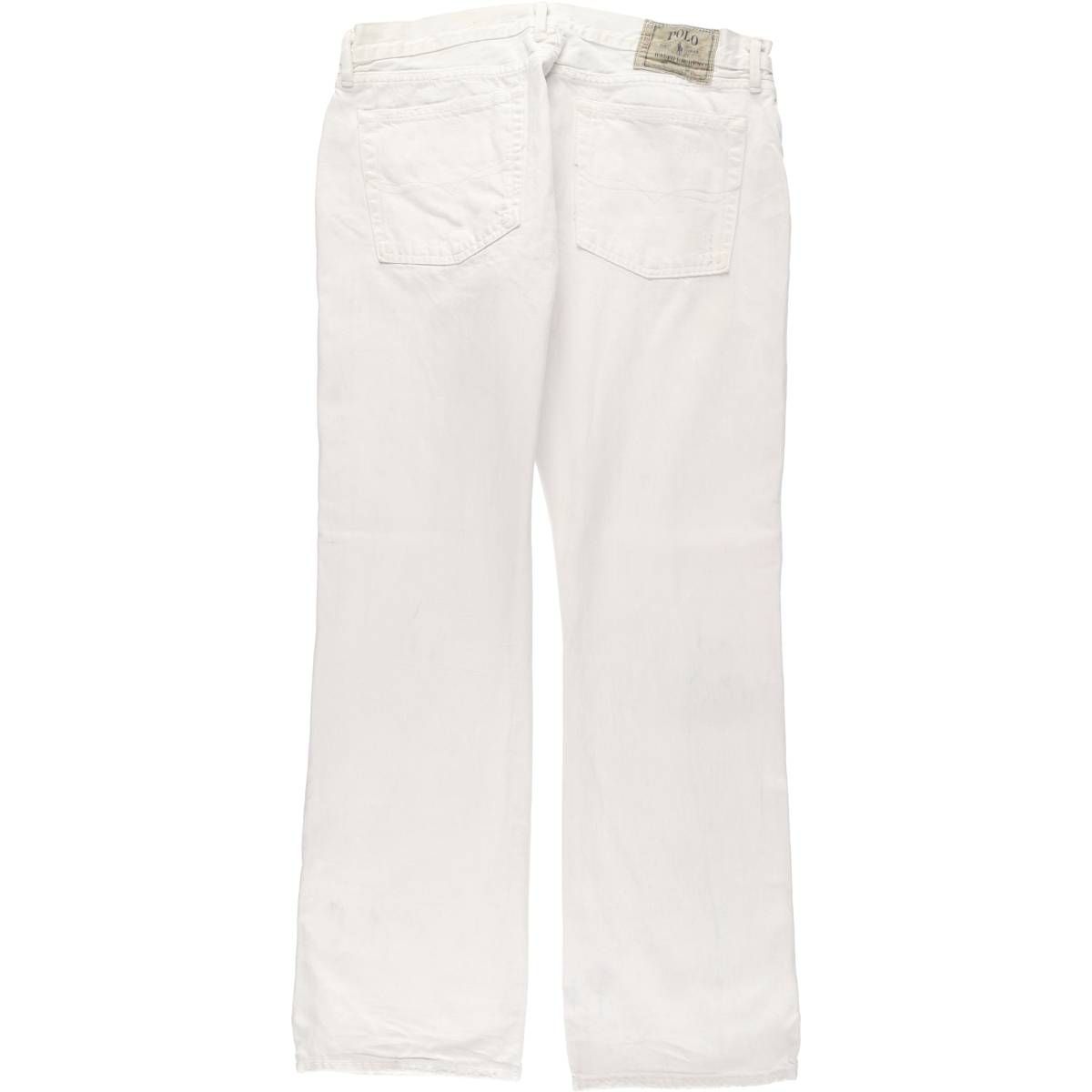 古着 ラルフローレン Ralph Lauren POLO RALPH LAUREN ホワイトデニム ストレートデニムパンツ メンズw38相当 eaa583397