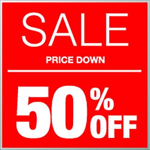 まとめ イロハ デザインコンセプト サインプレート ＳＡＬＥ５０％ＯＦＦ 正方形7cm SH013 SH013 ×20セット