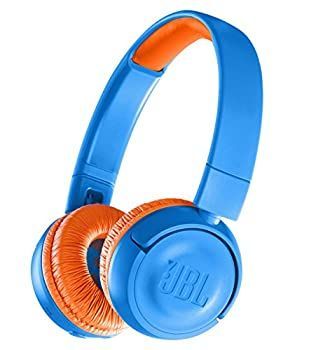 【中古品】JBL JR300BT 子供向け Bluetoothヘッドホン 音量制御機能搭載/カスタマイズ(中古品) オーディオ機器 JBL JR 300 - 子供用オンイヤーヘッドホン - ブルー