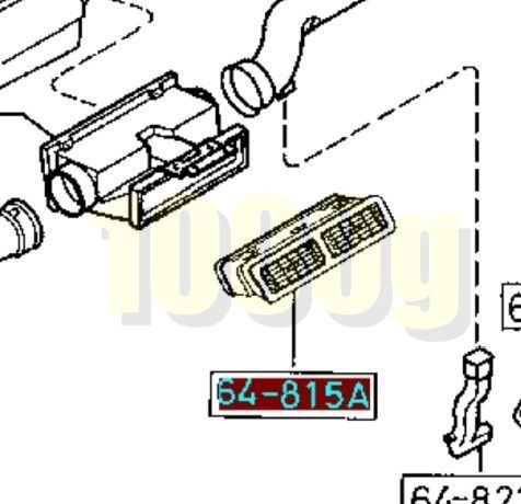 RX7 FC3S エアコン吹き出し口 センター 車 内装 マツダ純正新品】 未