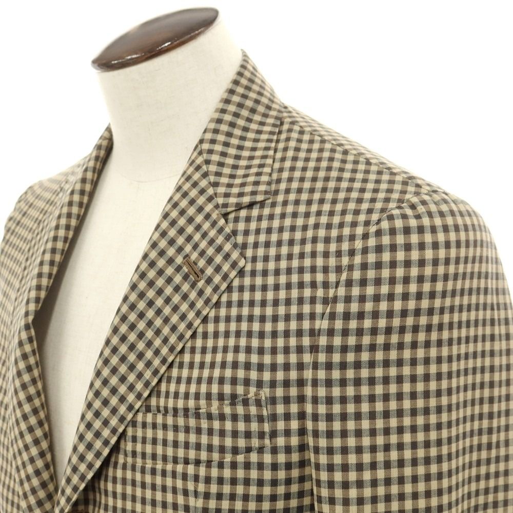 GABO ウールチェックジャケット 48 GABO ウールチェックジャケット 48