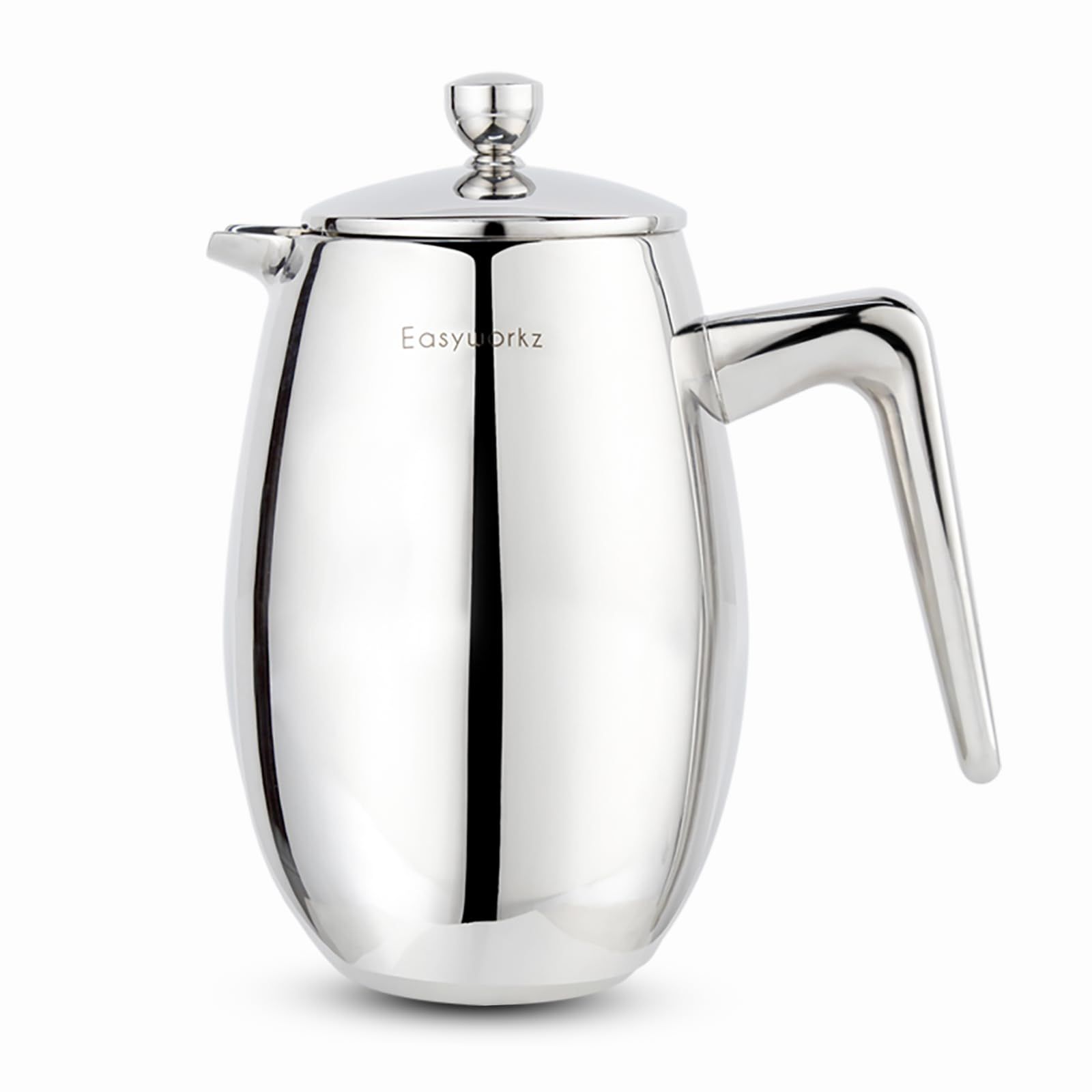 【在庫処分】Easyworkz ナンド フレンチプレス 二重壁断熱 304ステンレス鋼 700ml コーヒーu0026ティーメーカー