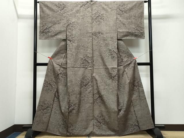 本日最終日再値下げ！美品★白大島紬★白絣 中古】 大島紬 本場大島紬 都喜エ門 レディース 正絹 白 灰