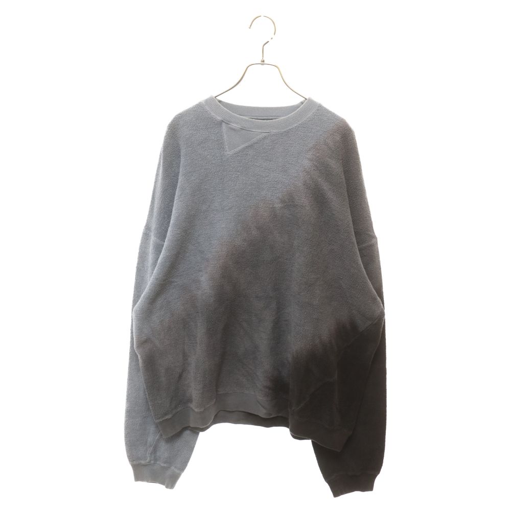 NOMA t.d. (ノーマティーディー) Hand Dyed Twist Sweat ハンド ダイド ツイスト クルーネック 長袖スウェットシャツ  トレーナー ブルー/グレー N34-CS01 - メルカリ