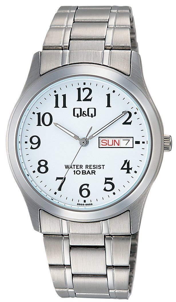 腕時計 シチズンQ Q キューアンドキュー アナログ W 472 204 メンズ シルバー