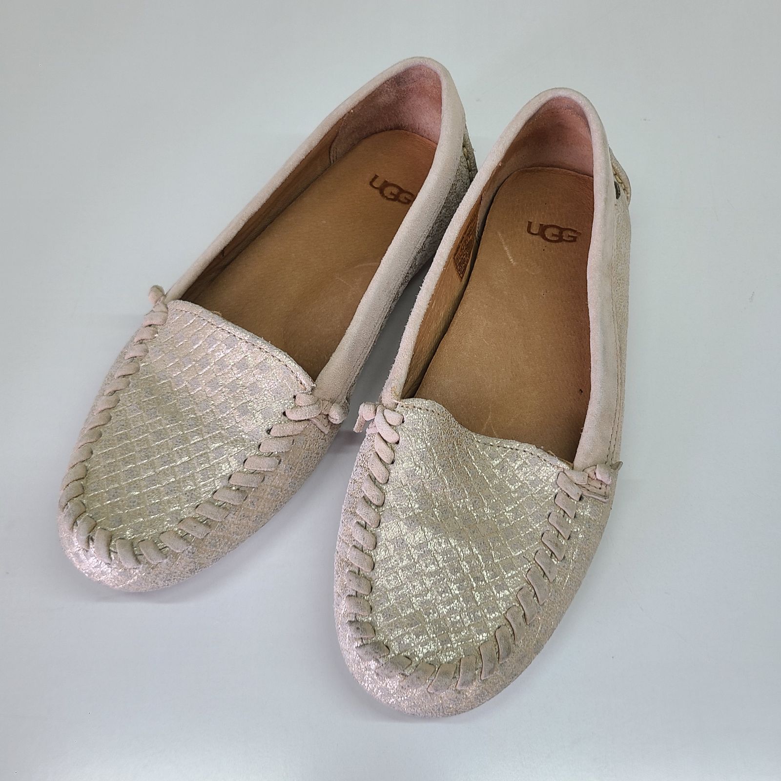 z685 UGG アグ モカシン パンプス ローファー ベージュ レディース 23