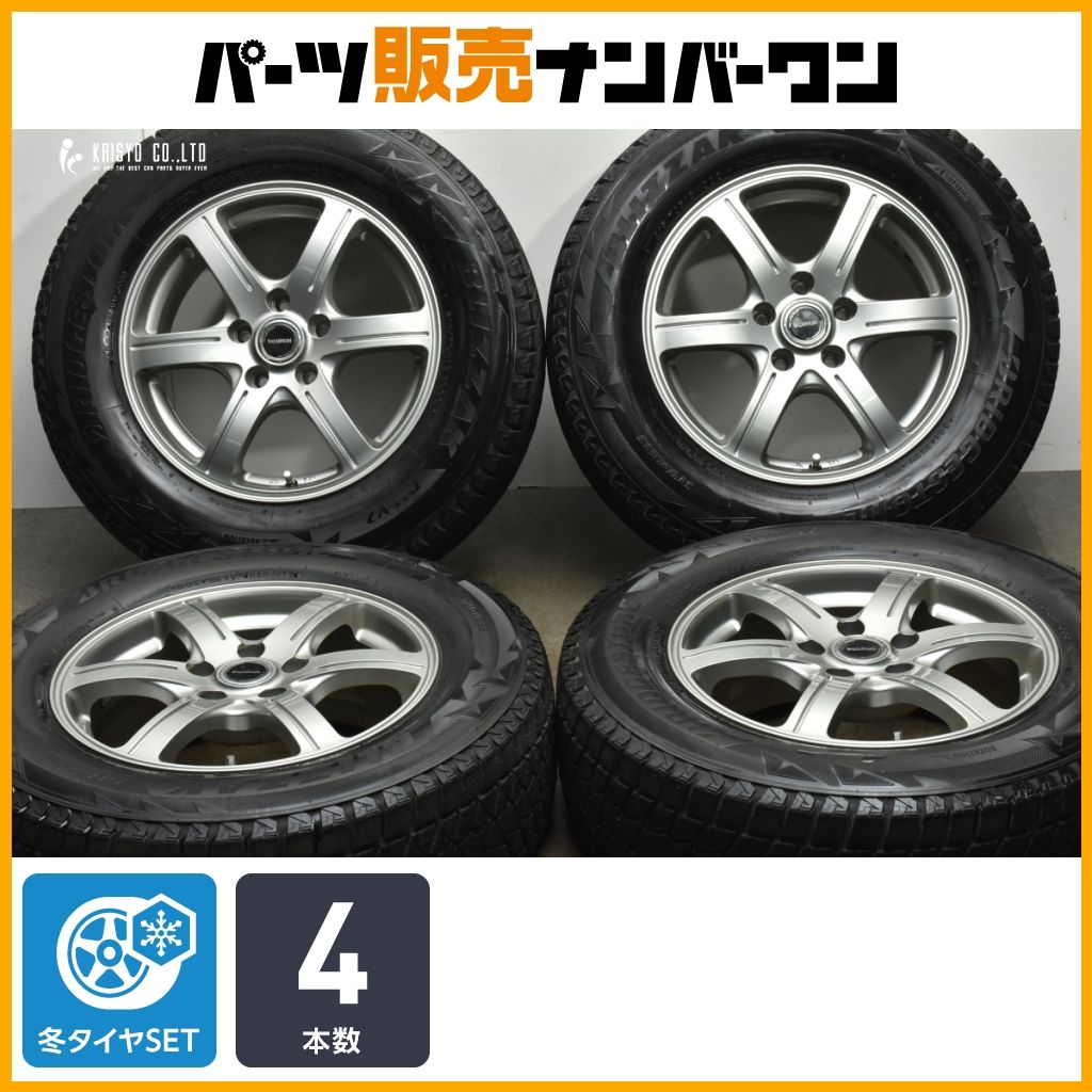 交換用に バルミナ 16in 6.5J 38 PCD114.3 ブリヂストン ブリザック DM-V2 215|70R16 デリカD 5 アウトランダー RAV4 ハリアー 可
