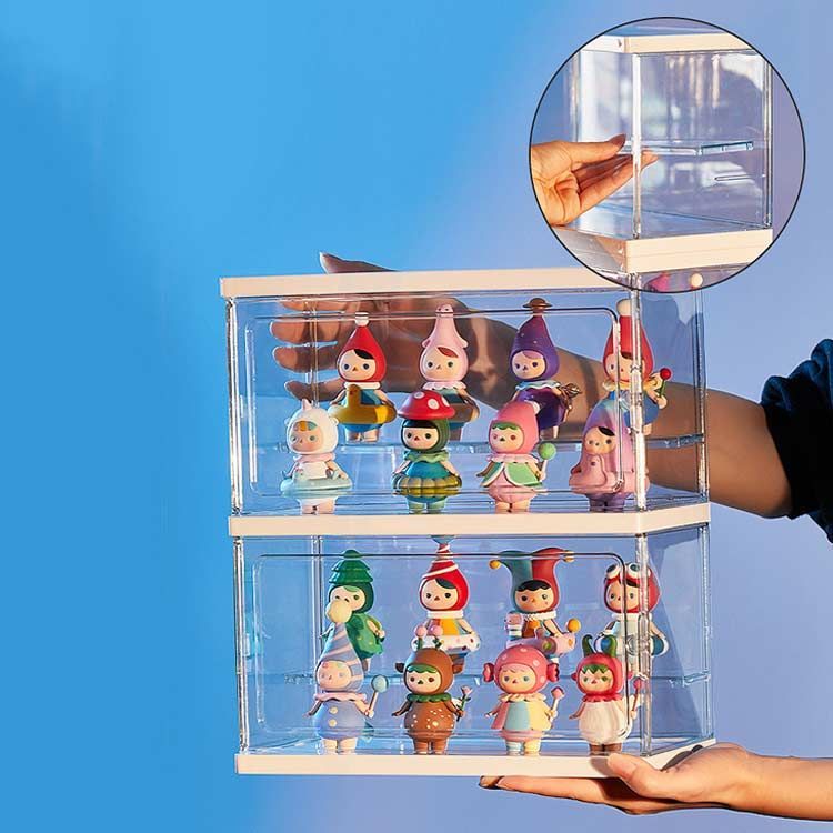 希少❗劇レア◆12ヶ月ピョンちゃん コンプリート■コレクション ケース付き コレクションケース 卓上小型 透明コレクションケース 扉付き 卓上