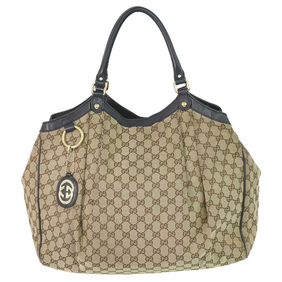 本物 グッチ GUCCI スーキー GGキャンバス トートバッグ ハンドバッグ 