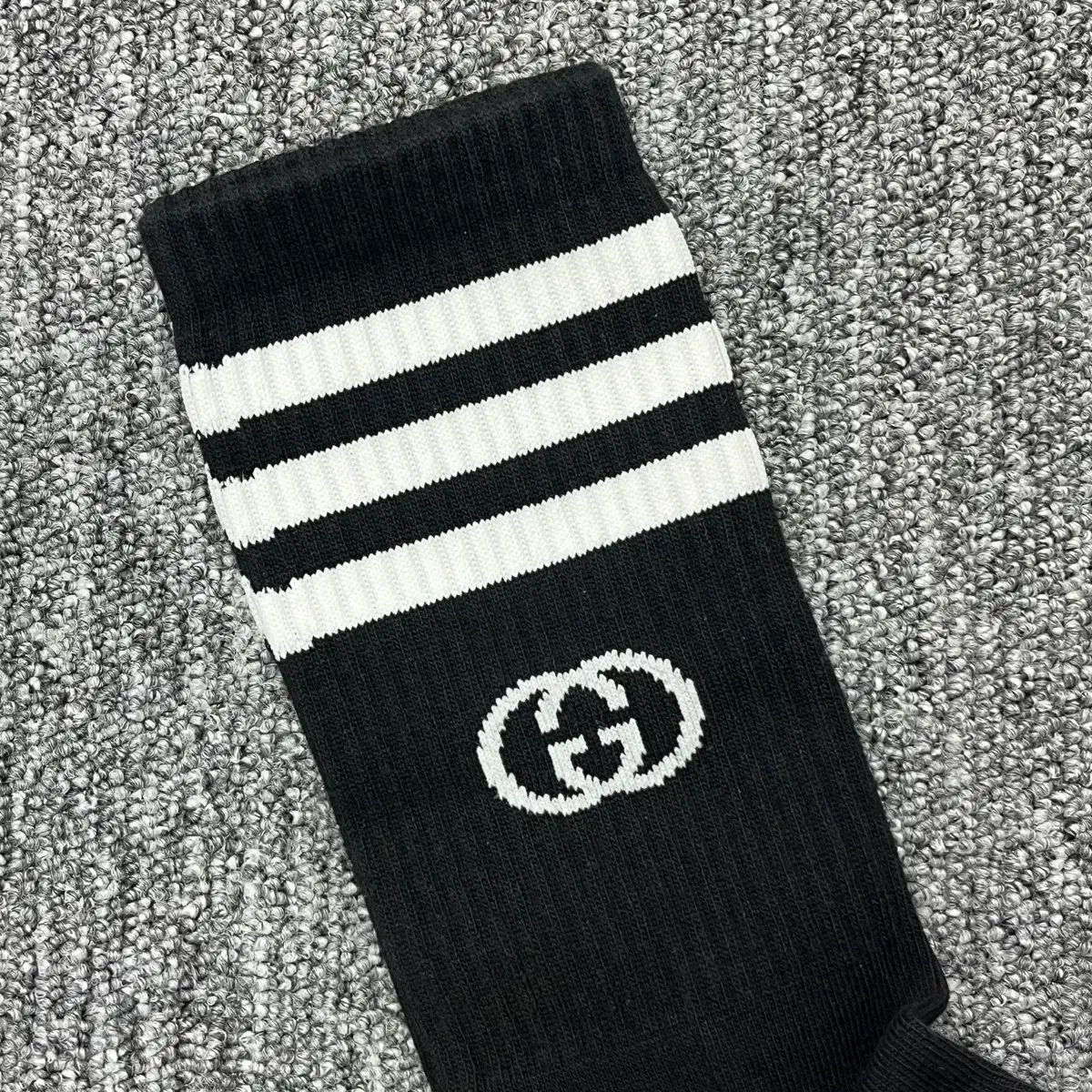 新品 GUCCI(グッチ) Adidas(アディダス) ソックス 靴下 ブラック