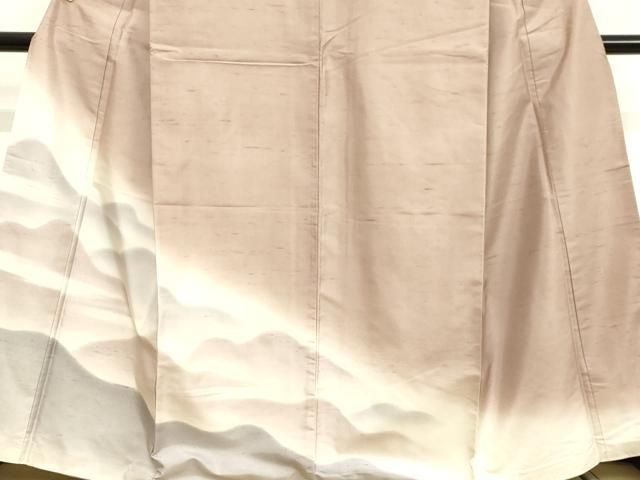 平和屋着物○石川県指定無形文化財 牛首紬 白山工房 手織り 訪問着