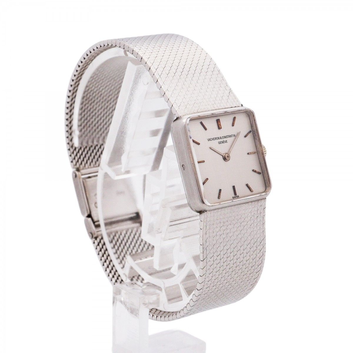 5wwh0461】ヴァシュロン・コンスタンタン 金時計 シルバー文字盤【中古  