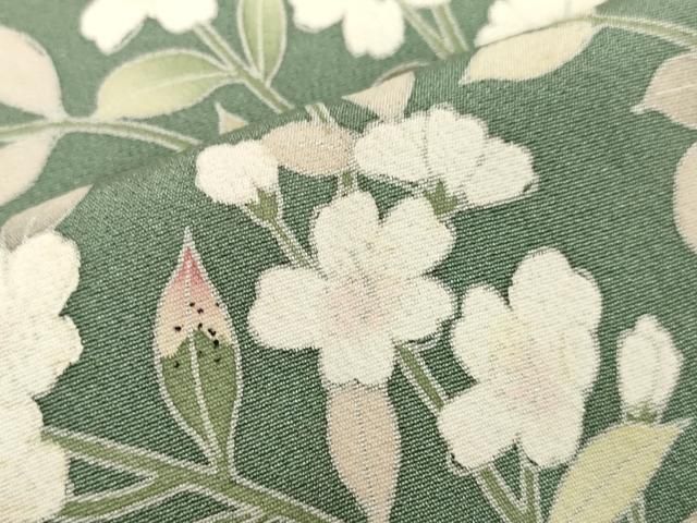 平和屋着物□訪問着 友禅 草花文 暈し染め 正絹 逸品 AABA7376nf 平和