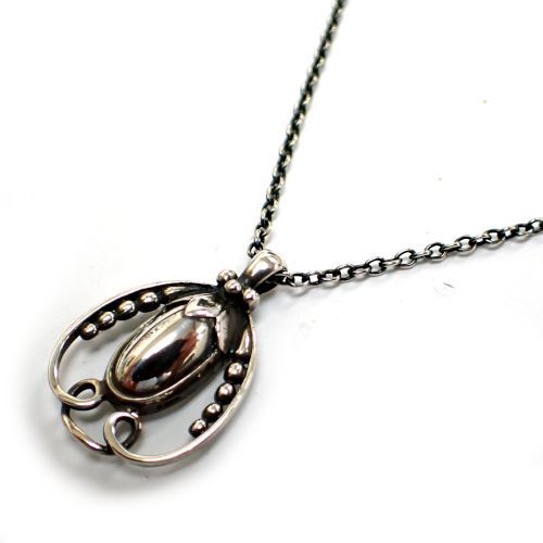 ジョージジェンセン Georg Jensen シルバー 925 イヤーペンダント 1990