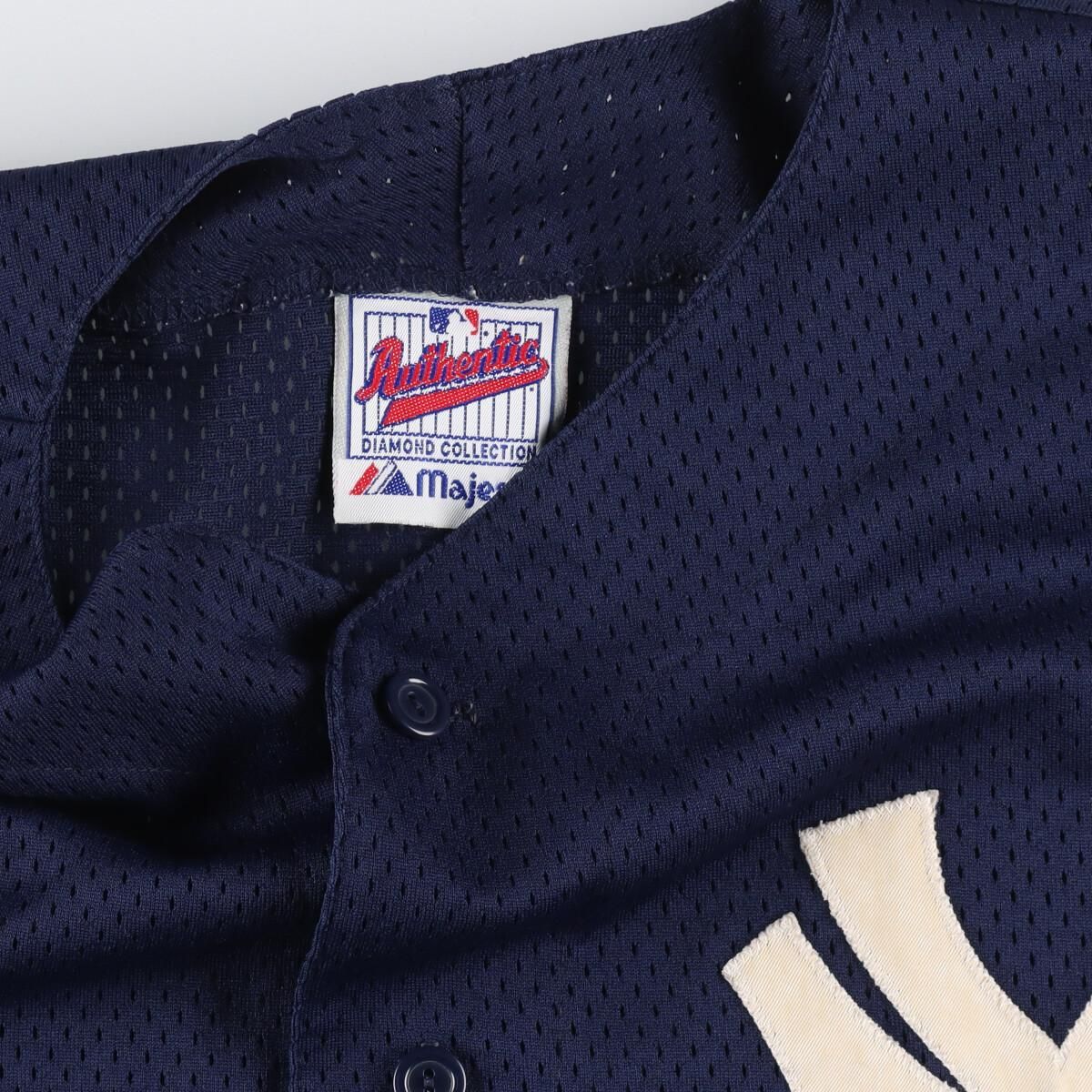 定番人気　Majestic社製 New York Yankees ゲームシャツ 楽天市場】90's USA製 □ MLB オフィシャル Majestic