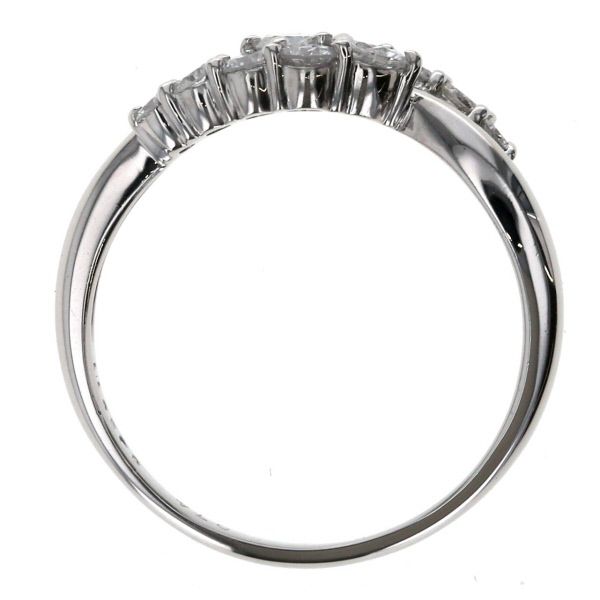 SEIKO セイコー Pt900 プラチナ リング ダイヤモンド 0.74ct 10粒  