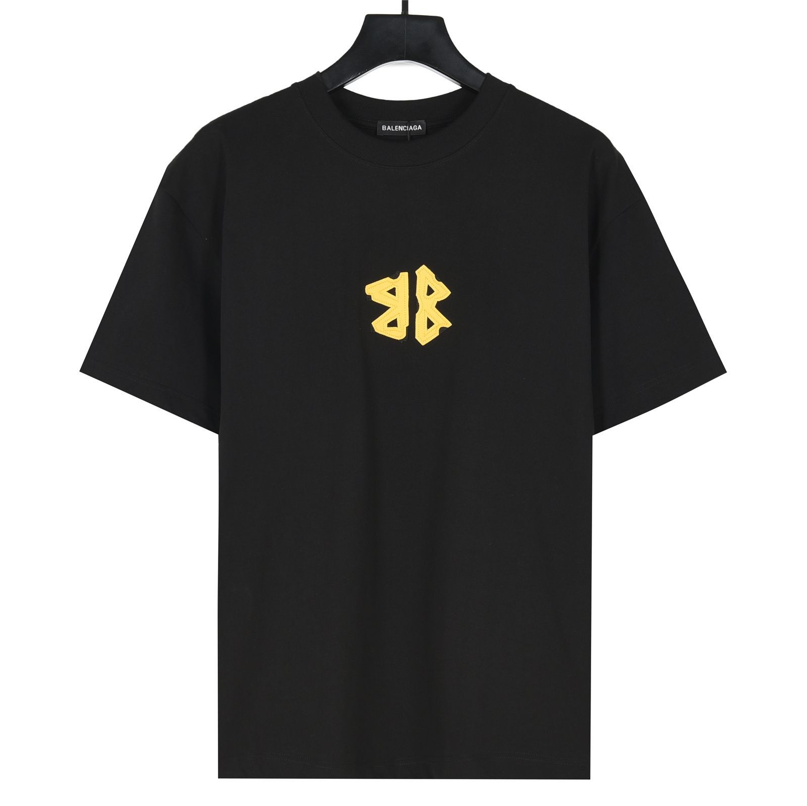 希少【BALENCIAGA】Bb刺繍ロゴTシャツ BALENCIAGA バレンシアガBB 刺繍ロゴ Tシャツ ブラック