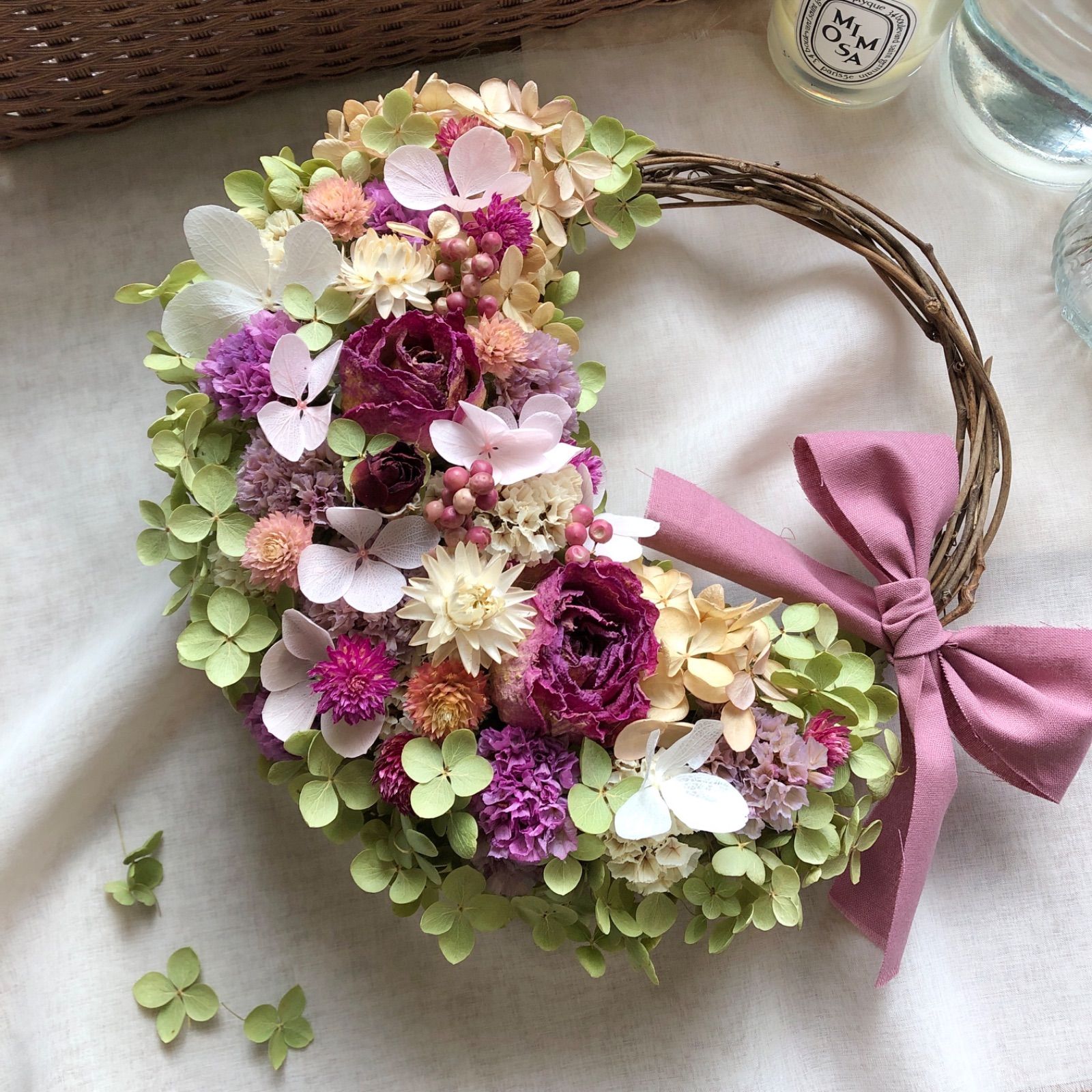 木の実のリース【魔女の棲む森】ドライフラワー オータムリース インテリア 雑貨 木の実のリース【魔女の棲む森】ドライフラワー オータムリース