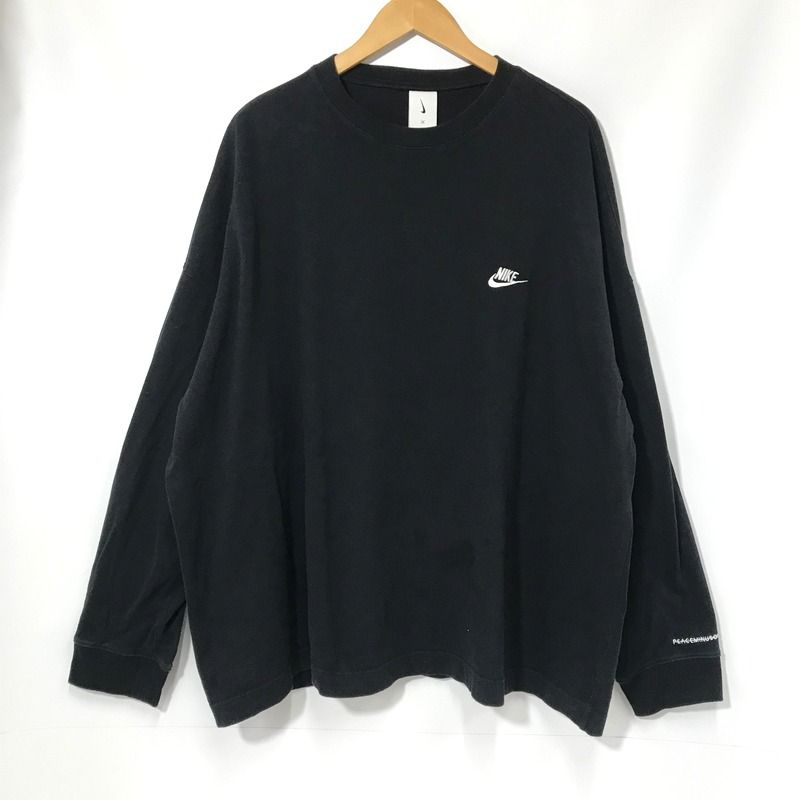 ナイキ 黒 長袖カットソー PEASEMINUSONE ナイキ NIKE ×ピースマイナスワン PEACEMINUSONE Tシャツ 長袖