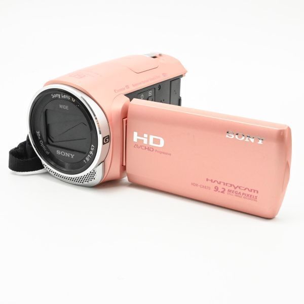 SONY HDビデオカメラ Handycam HDR-CX670 ピンク 光学30倍 HDR-CX670-P - メルカリ