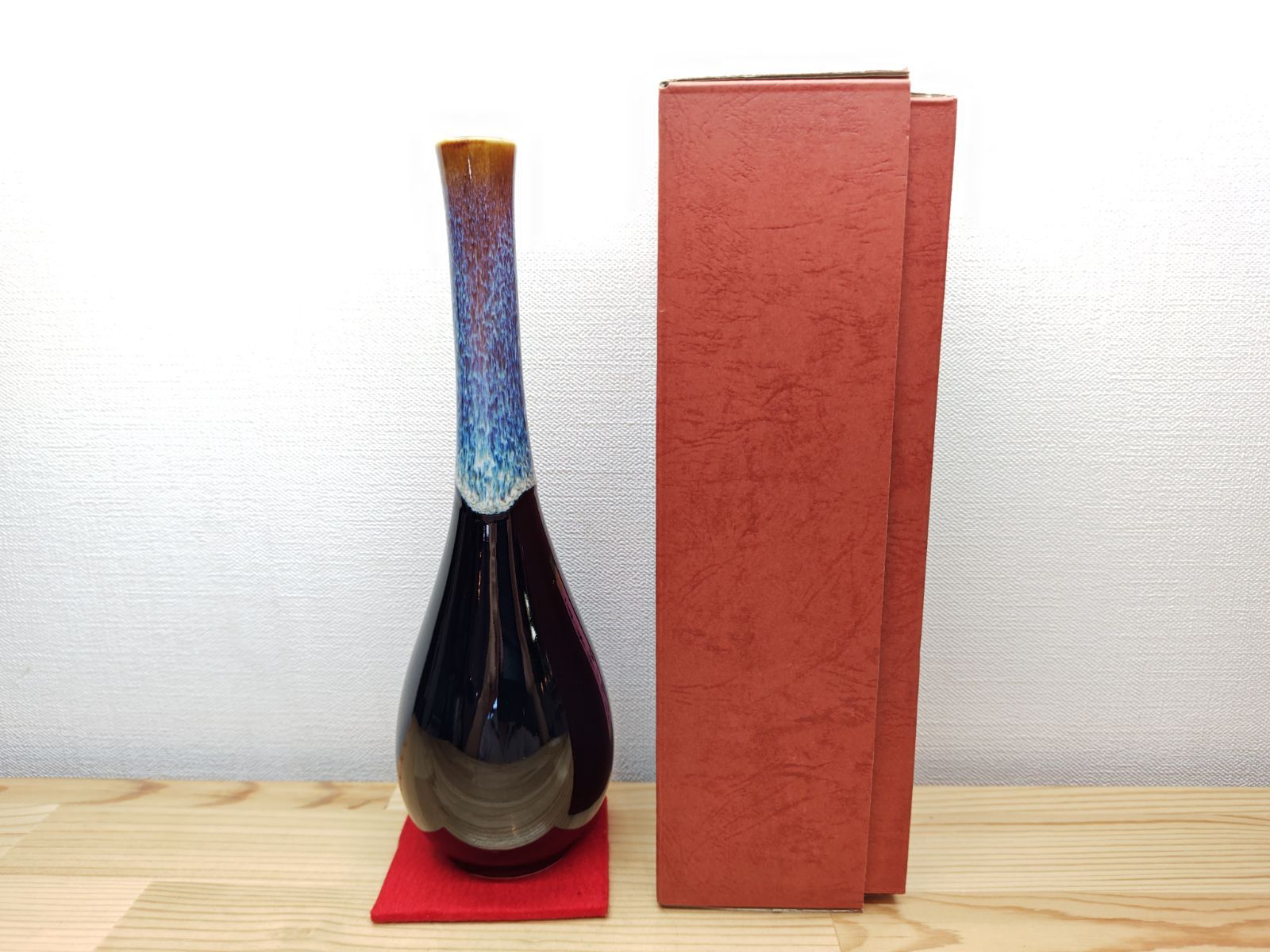 逢絢亭・新品】茶道具 花入 美濃焼 鶴首花入 朝鮮唐津釉 金新窯