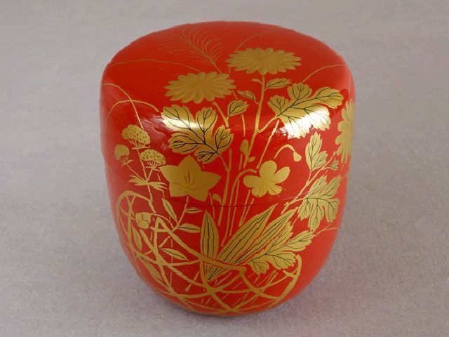 人気特価激安 村山 洋鳳 花篭 蒔絵 朱 中棗 - メルカリ 棗