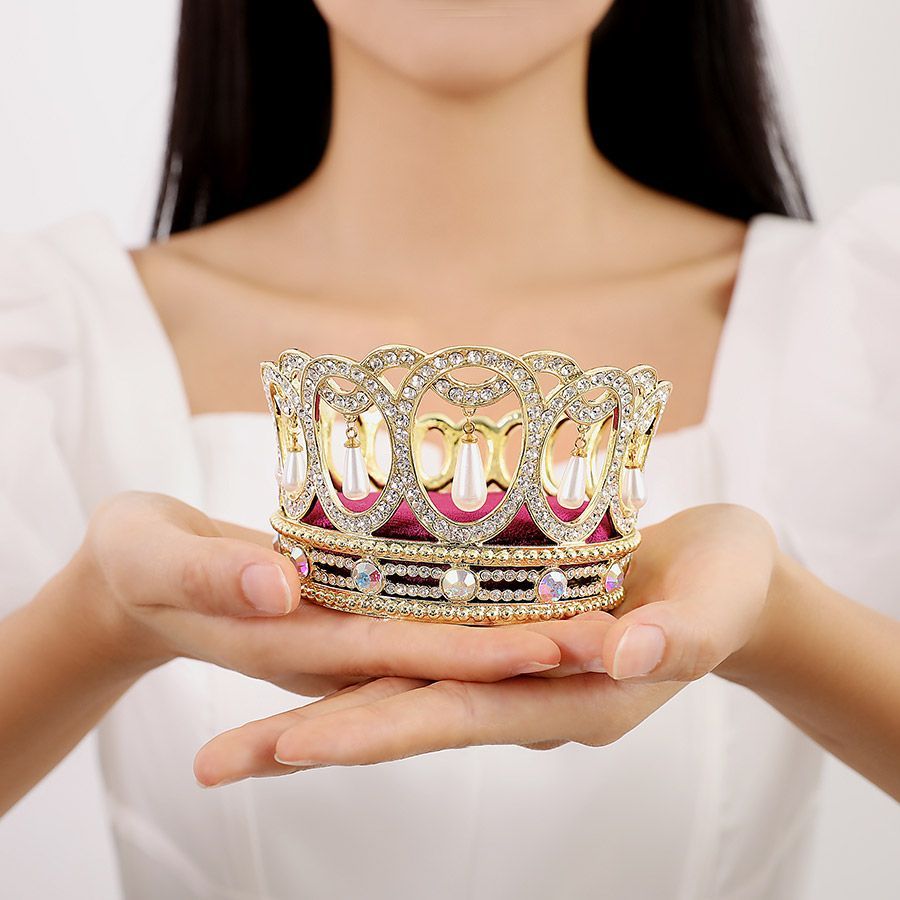 No.英国館　アンティーク　王冠　ティアラ　ジュエリー　ボックス　パンドラ L020 クイーンズ・パールティアラ 【ピィアース正規品】 英国戴冠式