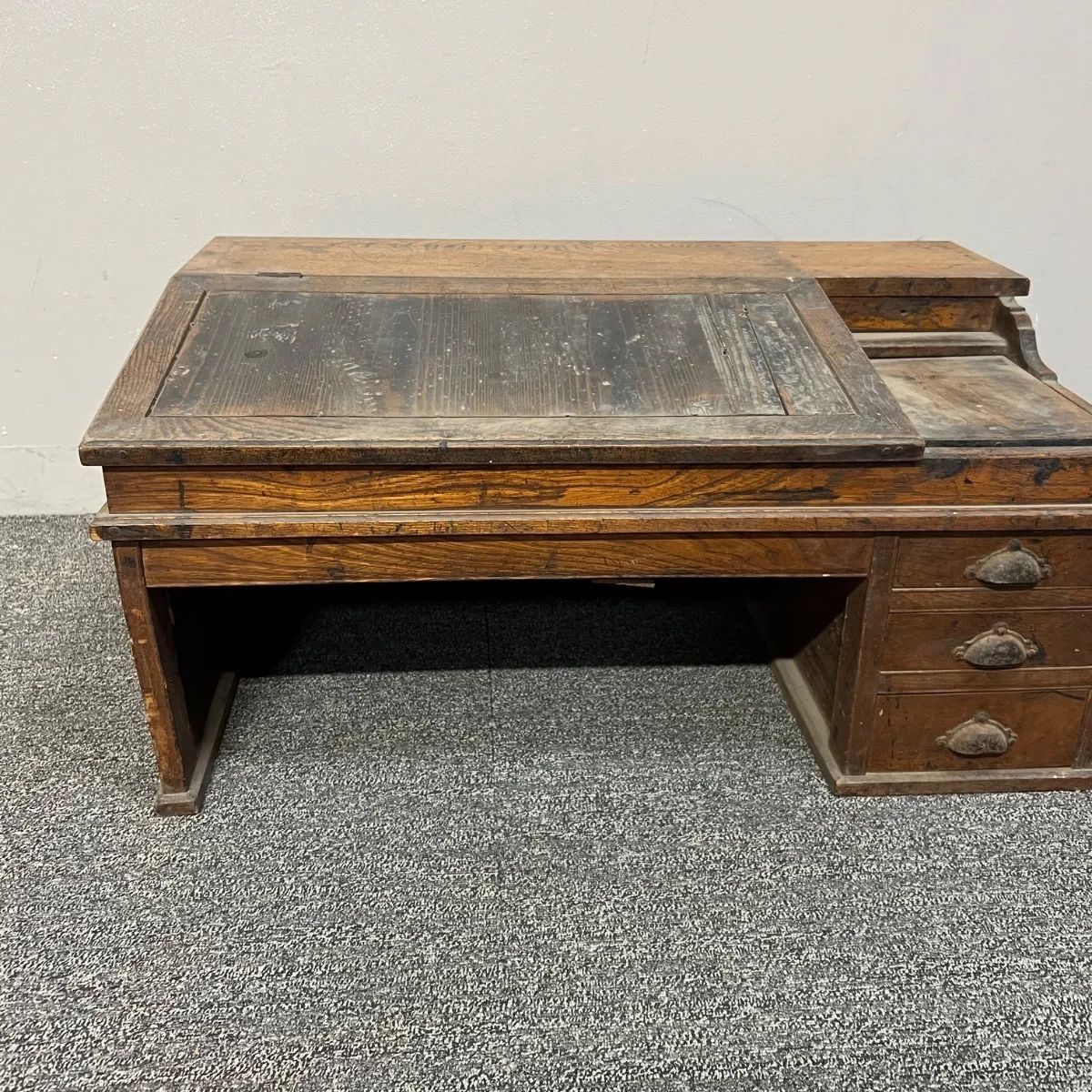 ⭐︎ 昭和 レトロ 文机 引き出し 学習机 当時物 - メルカリ