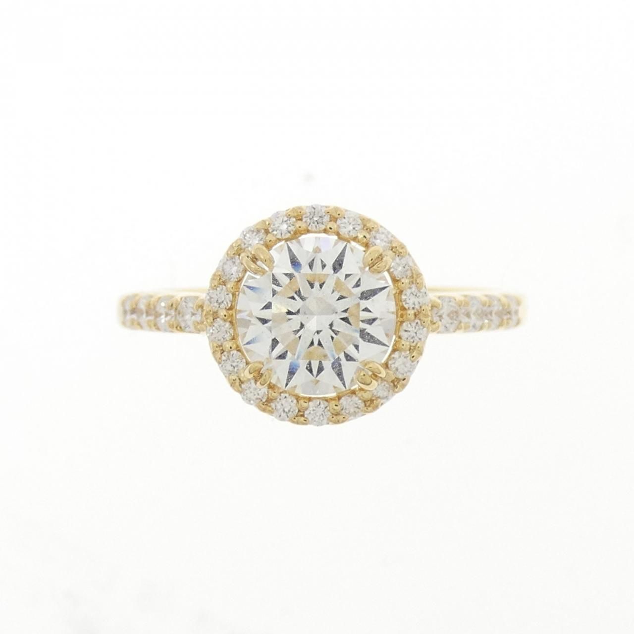 K18YG H&C 0.3ctリング K18YG ハート＆キューピッドダイヤモンドリング