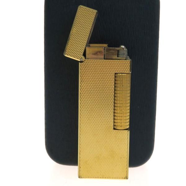 【中古】 美品 ダンヒル dunhill ローラガス ガスライター ゴールド ケース付き 着火OK 06H1307