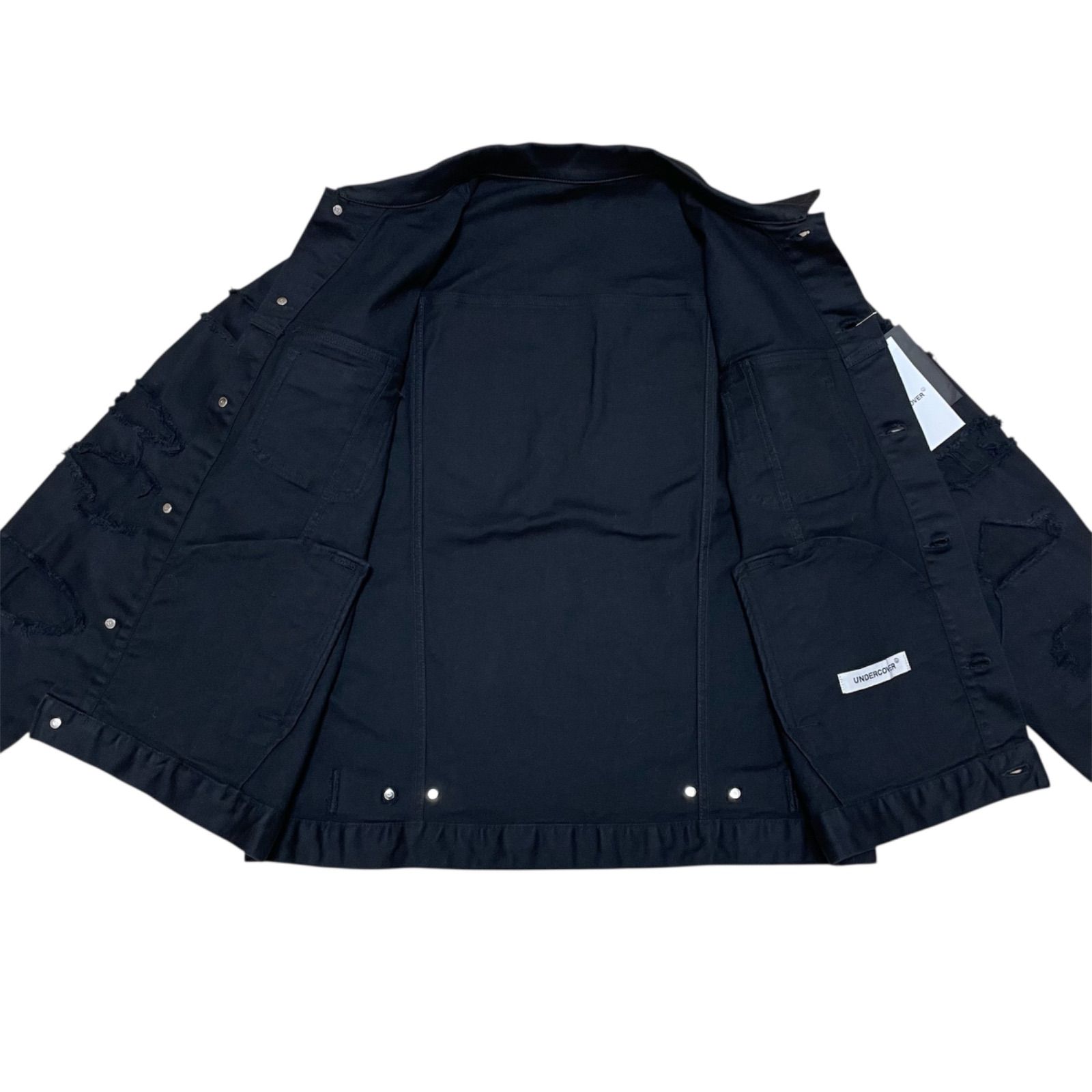 Undercover ブルゾン 定価77000円 UNDERCOVER コットンブルゾン ダメージ加工 リペア