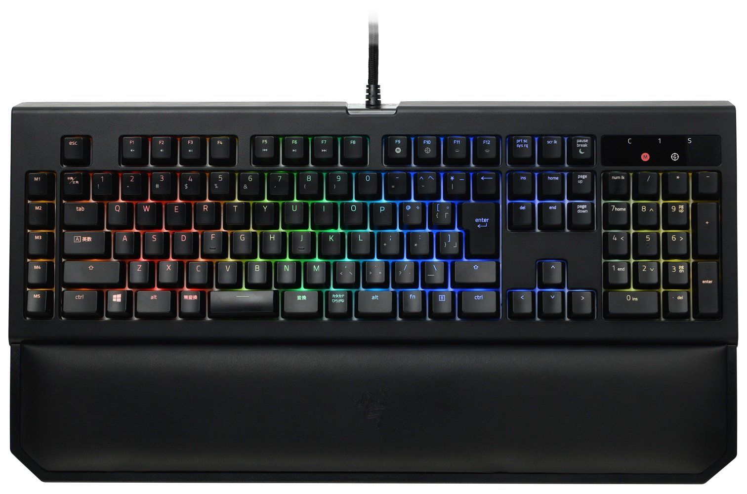 Razer BlackWidow Chroma V2 JP 日本語配列 緑軸メカニカル ゲーミングキーボード【日本正規代理店保証品】RZ03-02030800-R3J1(中古品)