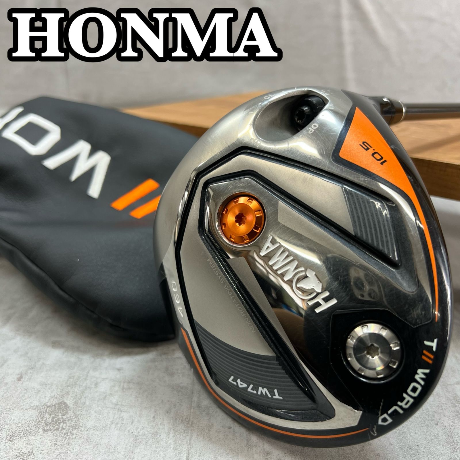 HONMA　ホンマ　TW747　ツアーワールド　メンズゴルフドライバー　カーボン　SR　10.5　右利き用　DR　45.25インチ　D-1.5　約305kg