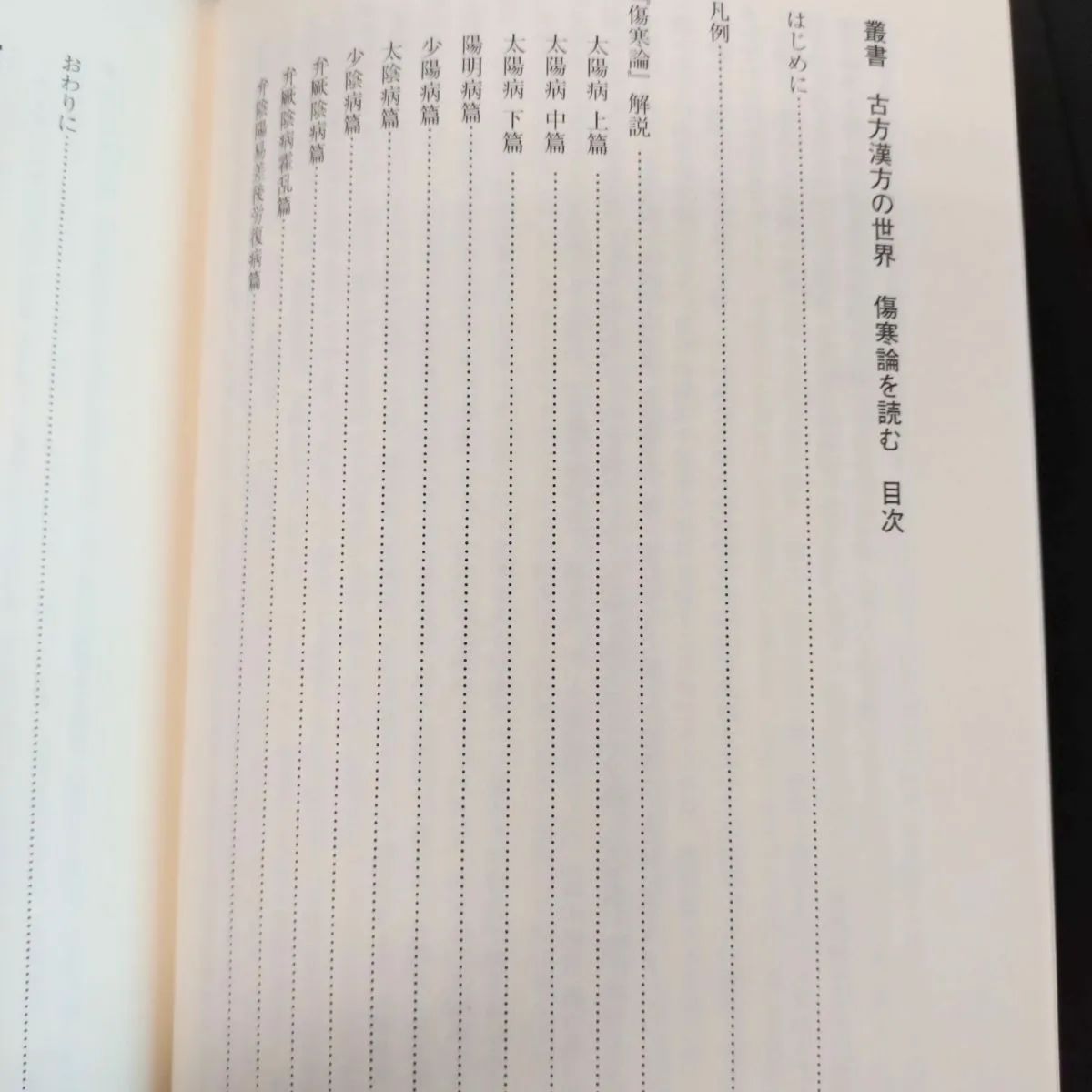 初版第一刷・美品】叢書 古方漢方の世界 傷寒論を読む 川口由一