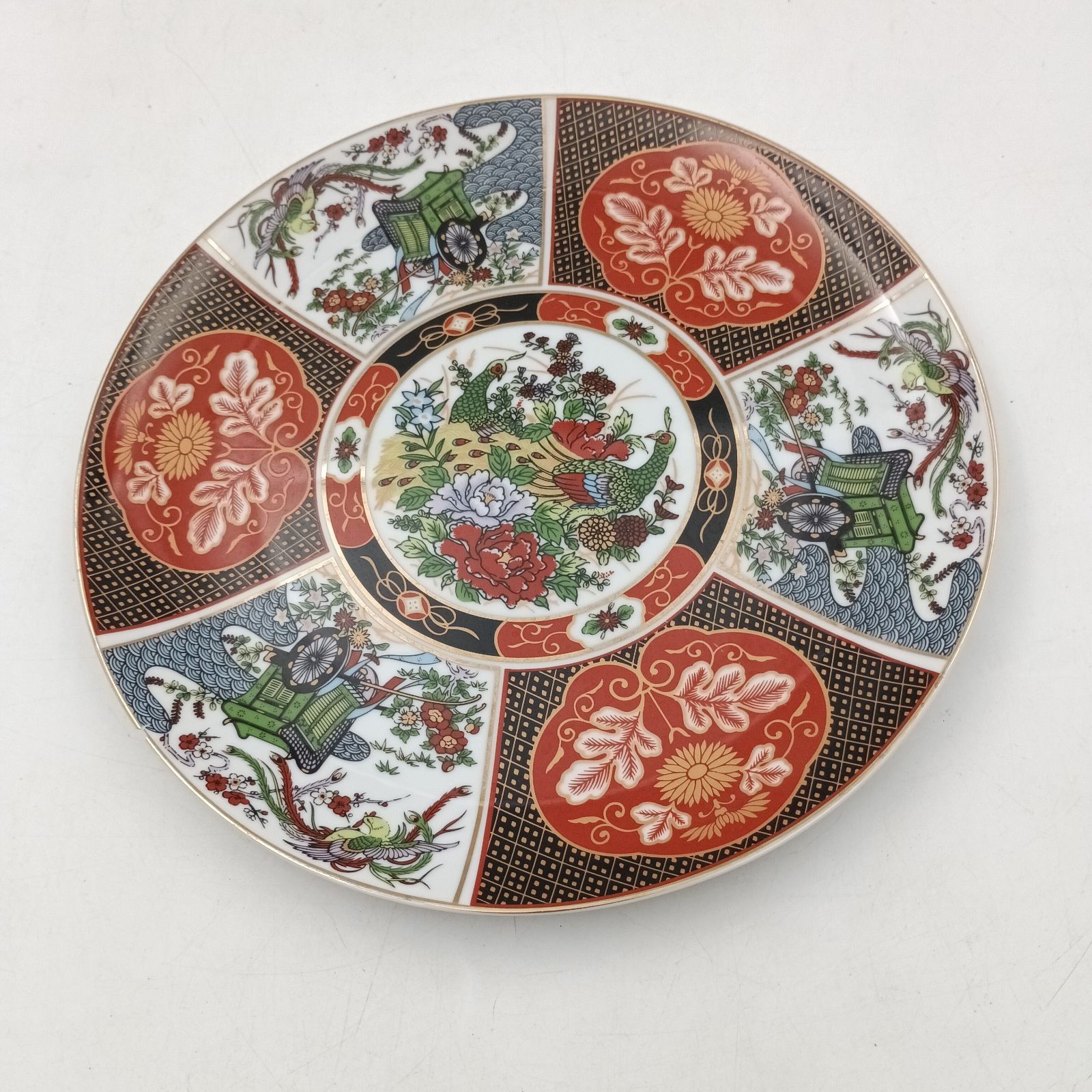 有田焼花車デザイン 陶器アートパネル 大