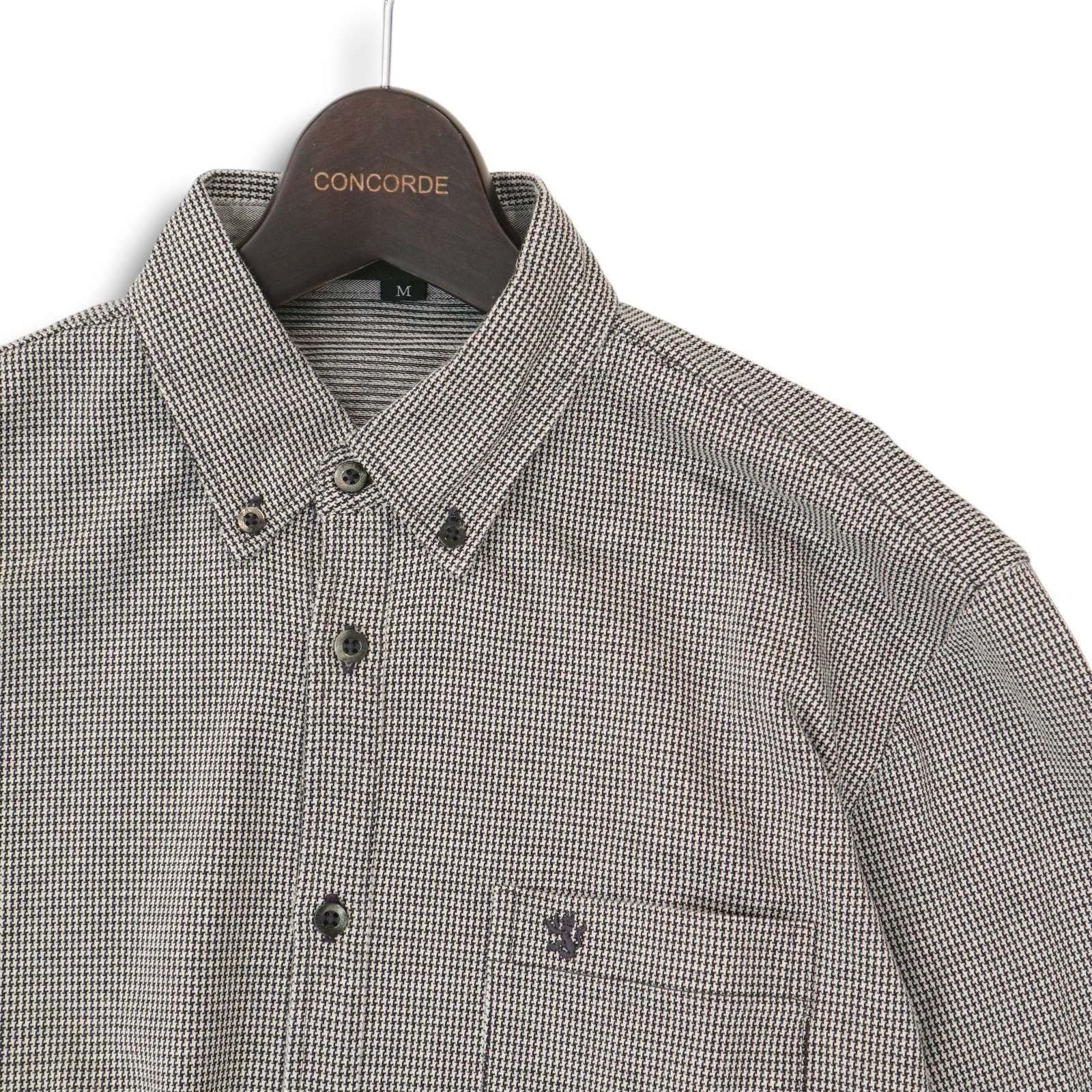 THE SCOTCH HOUSE スコッチハウス 通年 ロゴ刺繍★ コットン ニット セーター Sz.L メンズ