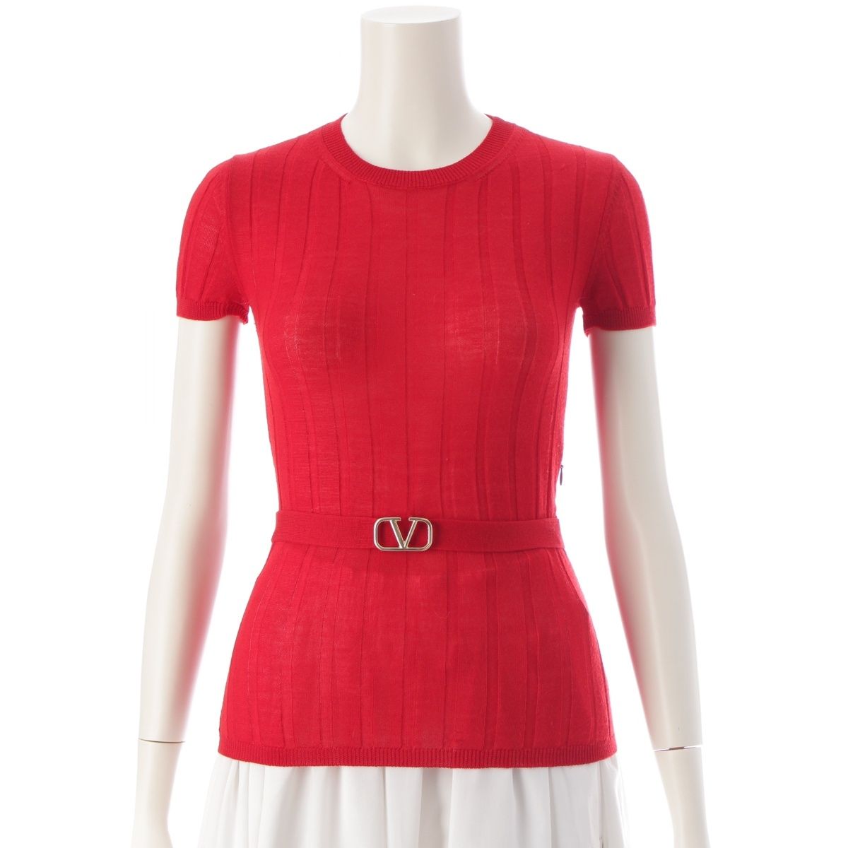 RED VALENTINO ホワイト ニットベスト ノースリーブ ヴァレンティノ RED VALENTINO 花柄 レース 40 ホワイト - メルカリ
