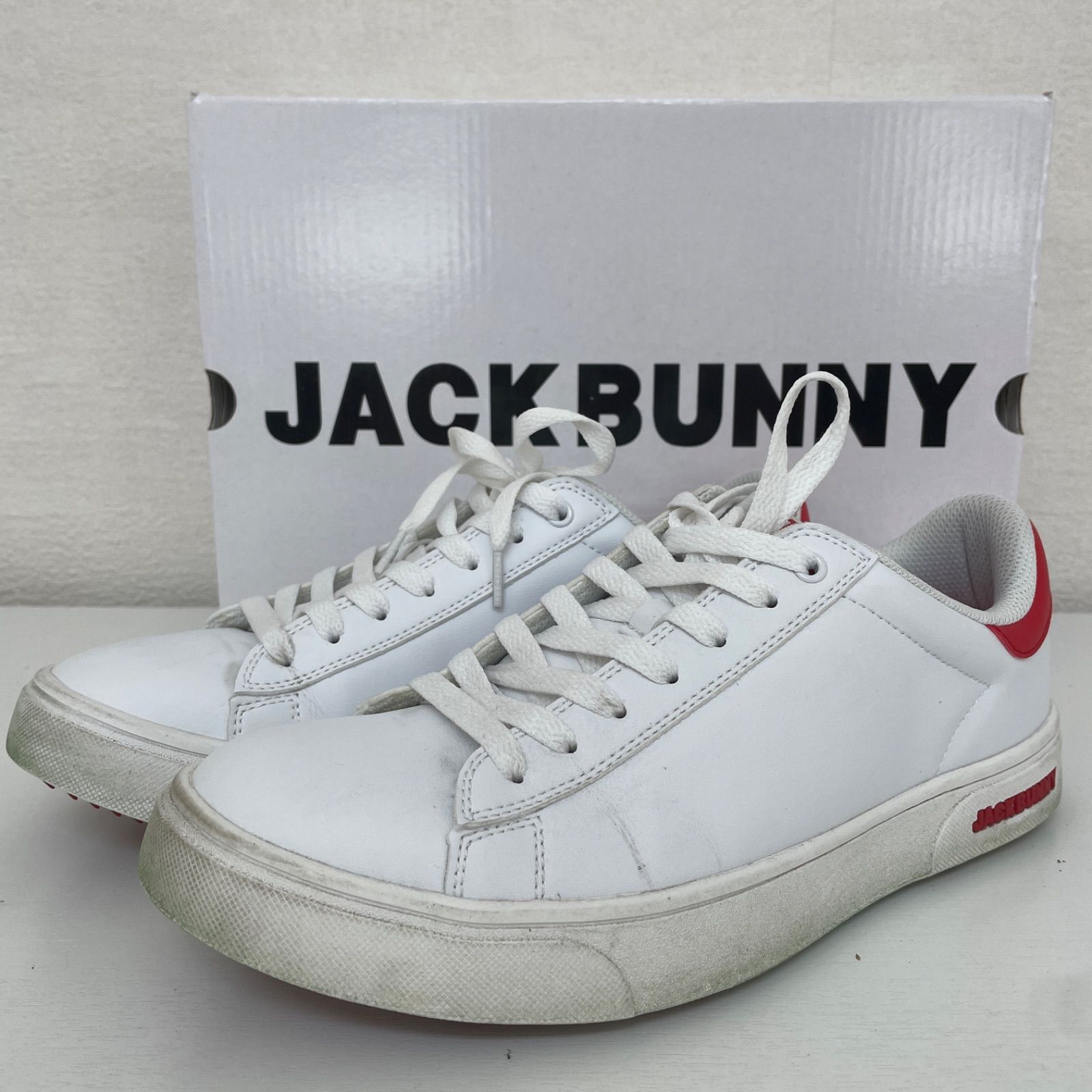 JACK BUNNY スニーカー ホワイト/レッド JACK BUNNY ホワイト/レッドGOLF スニーカー